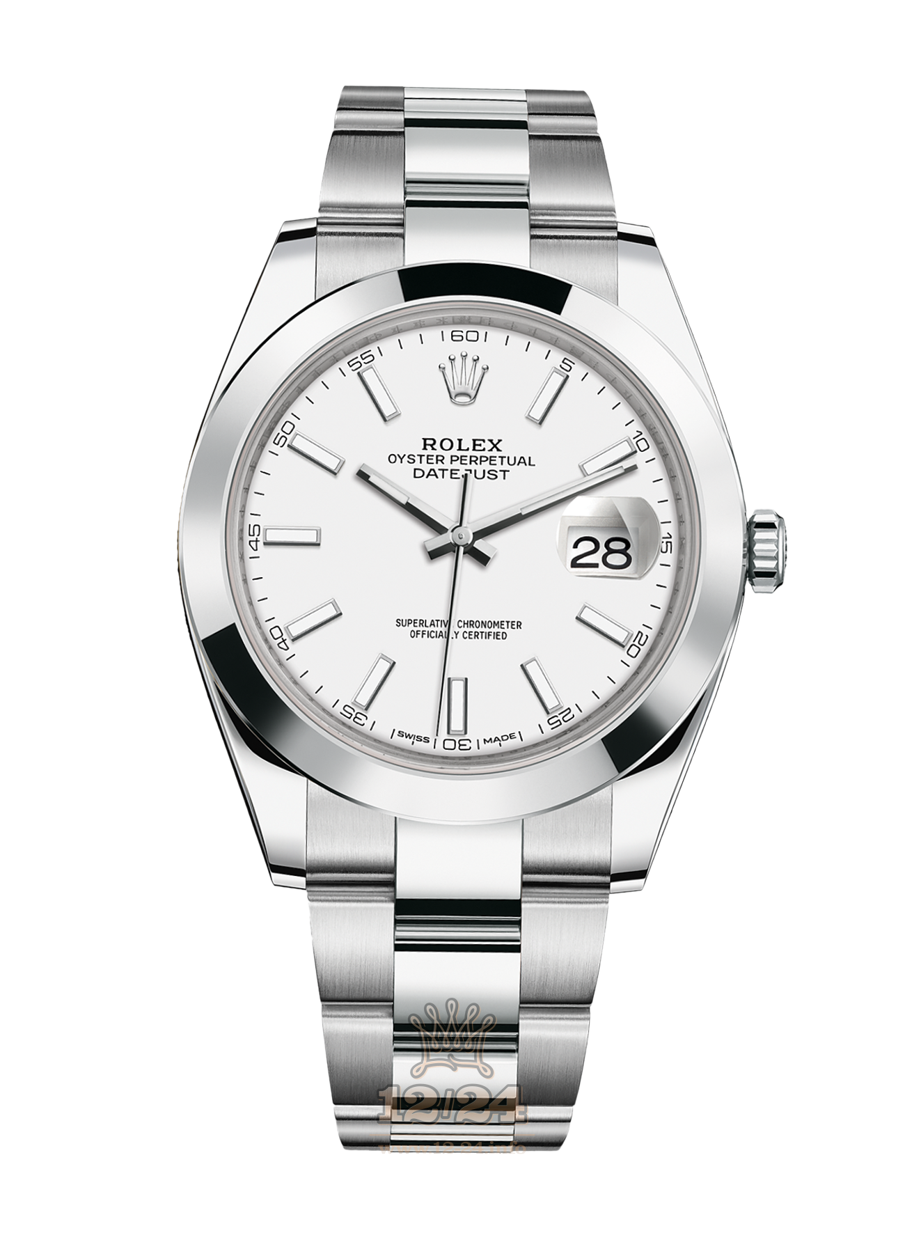 Rolex Datejust Watch 126300-0005 41 mm Stainless steel Case White Dial