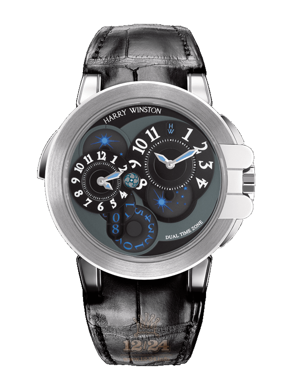 Harry Winston The Ocean Collection Watch OCEATZ44WW002 44 mm White gold Case Black Gray Dial