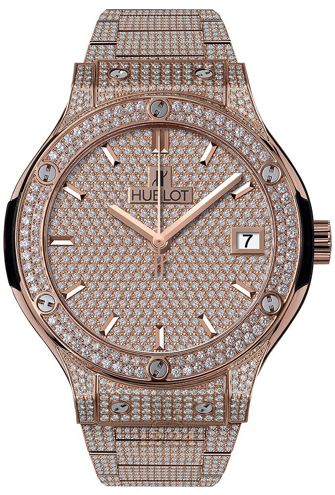Hublot Classic Fusion Watch 565.OX.9010.OX.3704 38 mm Pink gold Case
