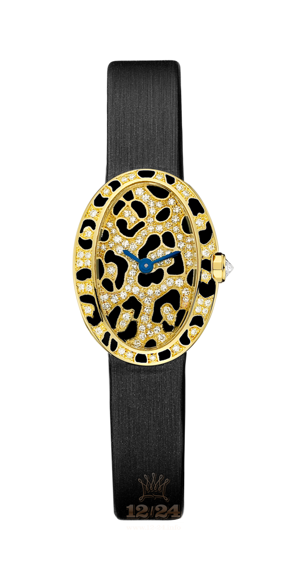 Cartier Baignoire Watch HPI00962 30 mm Yellow gold Case Black Silver Golden Dial