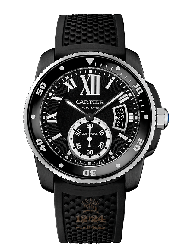 Cartier Calibre de Cartier Watch WSCA0006 42 mm Stainless steel Case Black Dial