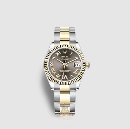Rolex Datejust Watch 278273-0017 31 mm Stainless steel Yellow gold Case Gray Dial