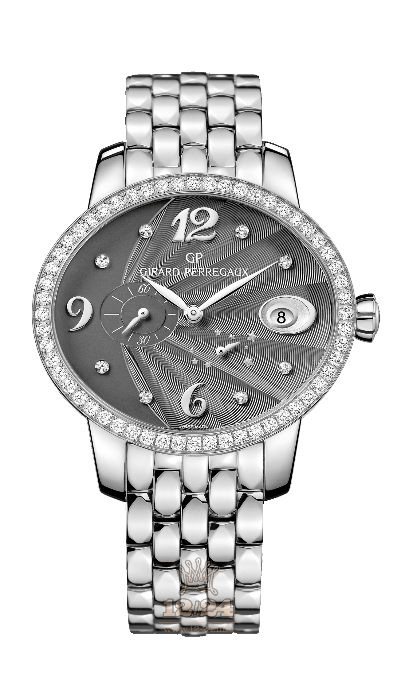 Girard Perregaux Cats Eye Watch 80486D11A862-11A 38 mm Stainless steel Case Black Dial