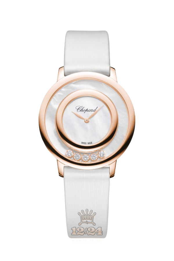Chopard Happy Diamonds Watch 209429-5103 32 mm Pink gold Case White Dial