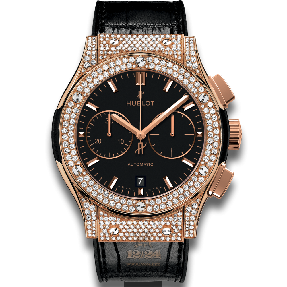 Hublot Classic Fusion Watch 521.OX.1181.LR.1704 45 mm Red gold Titanium Case Black Dial