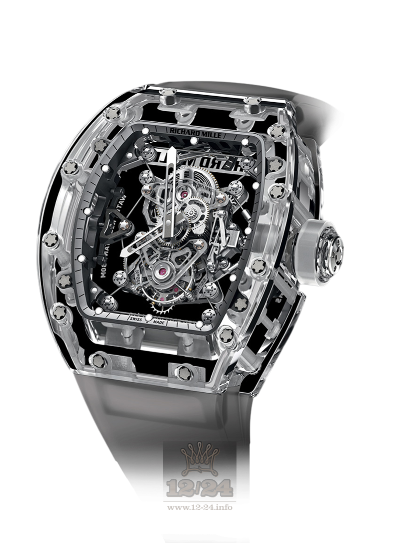 Richard Mille Men's Collection Watch RM 56-02 Sapphire 50 mm Sapphire Case