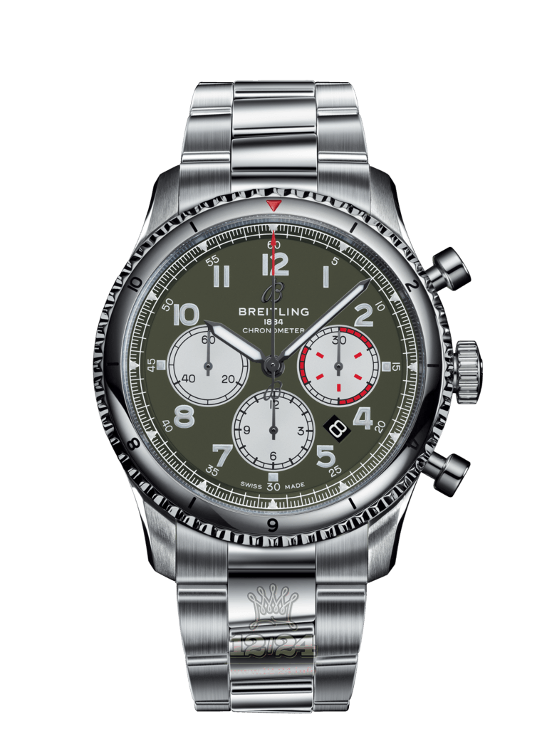 Breitling Navitimer Watch AB01192A1L1A1 43 mm Stainless steel Case Green Dial