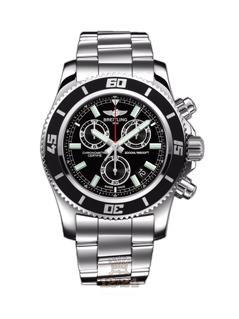 Breitling Superocean Watch A73310A8/BB73/160A 46 mm Stainless steel Case Black Dial