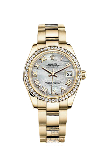 Rolex Datejust Watch 178288-0054 31 mm Yellow gold Case White Dial