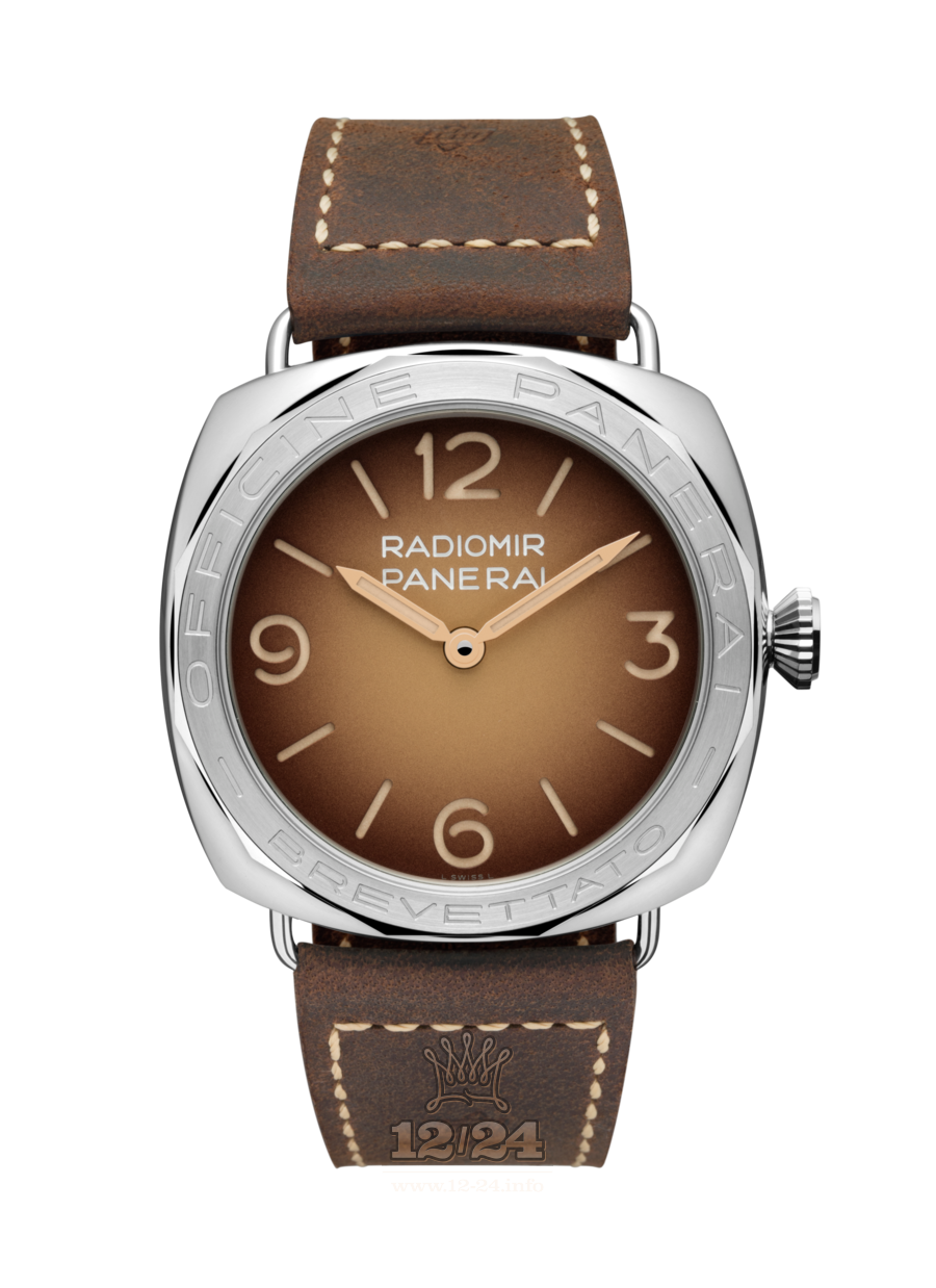 Panerai 2017 Watch PAM00687 47 mm Stainless steel Case Brown (chocolate) Dial