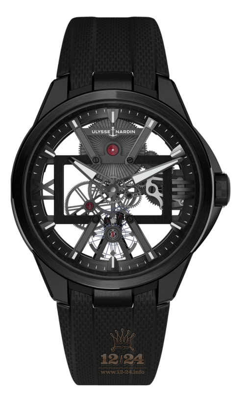 Ulysse Nardin Executive Watch 3713-260-3 / BLACK 42 mm Titanium PVD coating Case