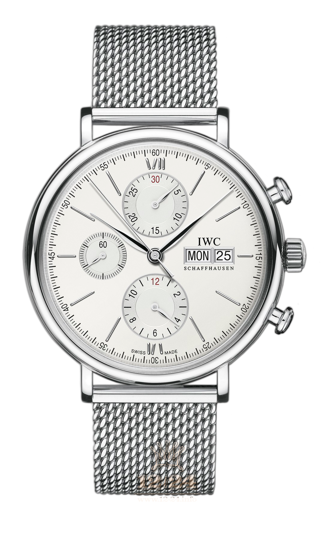 IWC Portofino Watch IW391009 42 mm Stainless steel Case Silver Dial