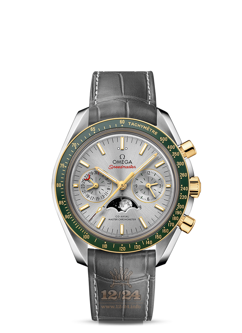 Omega Moonwatch Watch 304.23.44.52.06.001 44 mm Steel / Yellow gold Case Gray Dial
