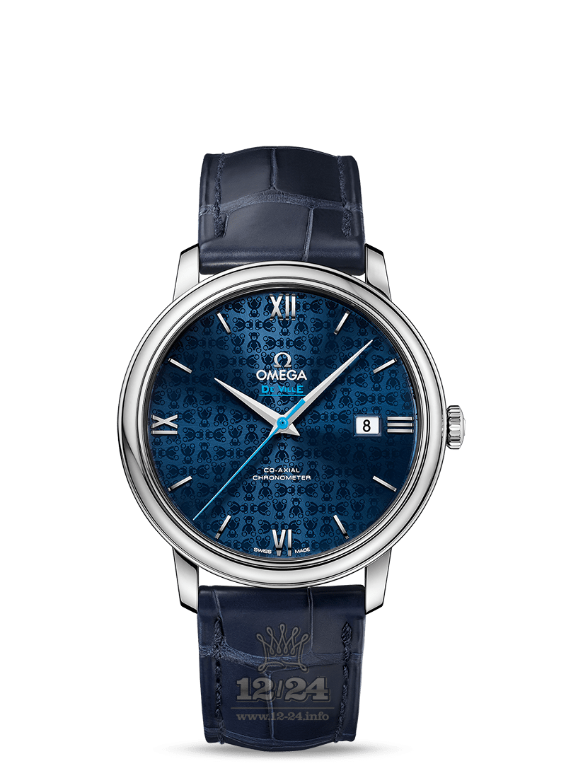 Omega De Ville Watch 424.10.40.20.03.004 40 mm Stainless steel Case Dark blue Dial