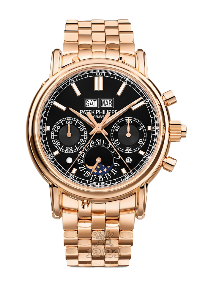 Patek Philippe Grand Complications Watch 5204/1R-001 40 mm Pink gold Case Black Dial