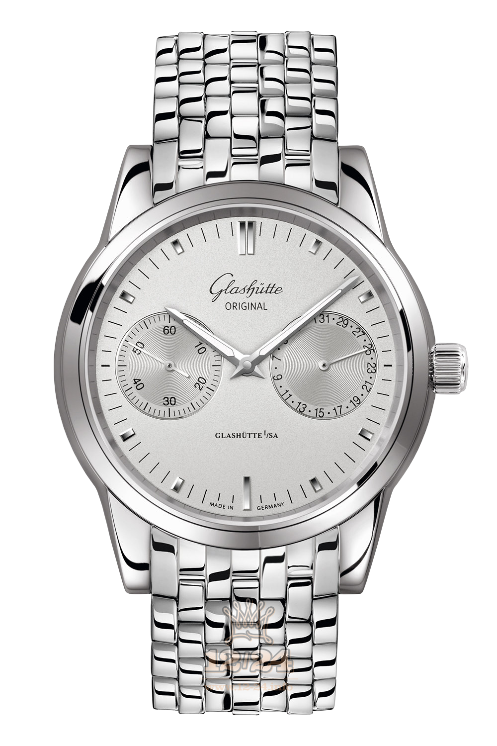 Glashutte Senator Watch 1-39-58-02-02-14 40 mm Stainless steel Case Silver Dial