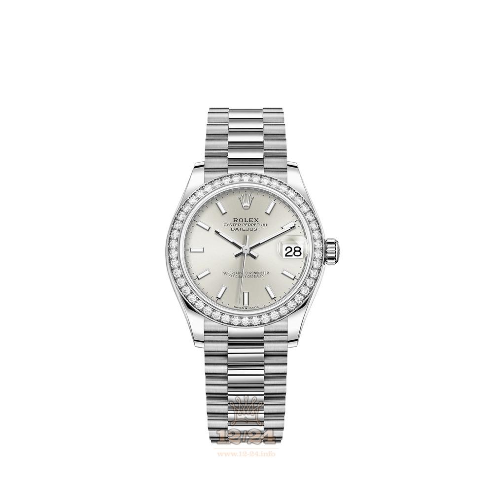 Rolex Datejust Watch 278289rbr-0012 31 mm White gold Case Silver Dial