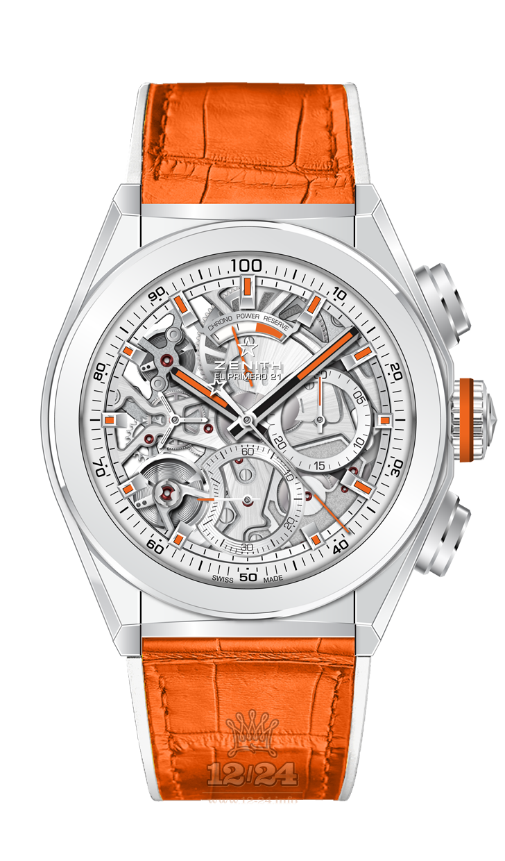 Zenith Defy Watch 49.9003.9004/76.R591 44 mm Titanium Ceramics Case Silver Dial