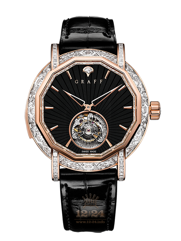 Graff MasterGraff Watch MGMR47PGD2BA 47 mm Pink gold Case Black Dial