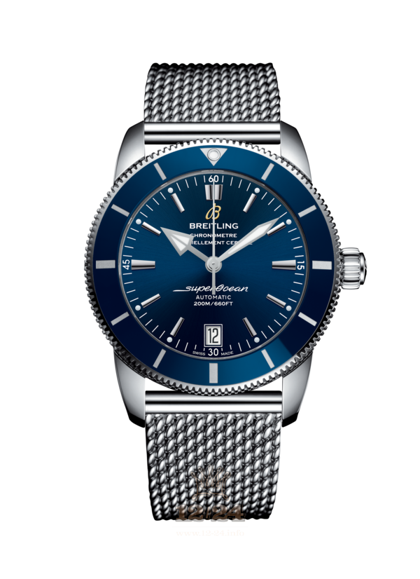 Breitling Superocean Heritage II Watch AB201016.C960.154A 42 mm Stainless steel Case Dark blue Dial