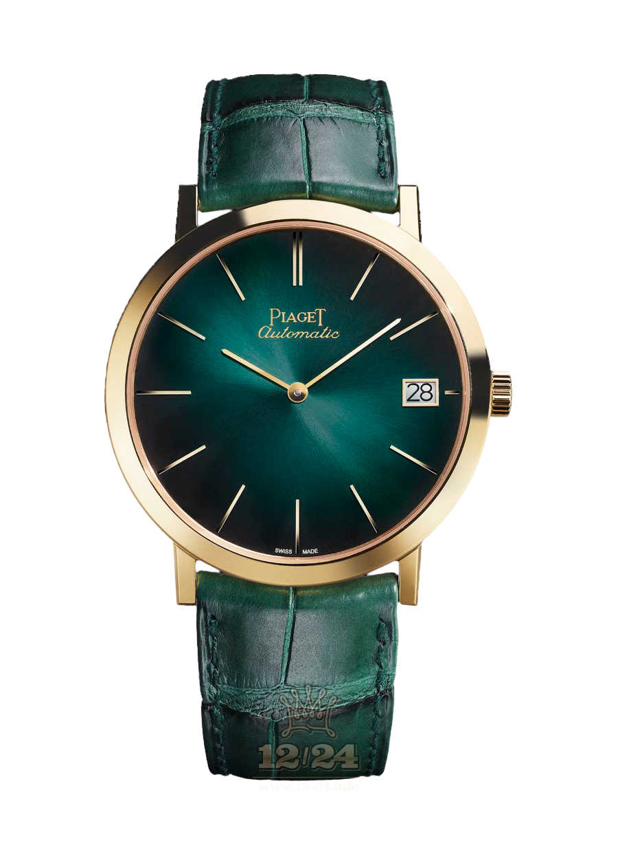 Piaget Altiplano Watch G0A42052 40 mm Yellow gold Case Green Dial