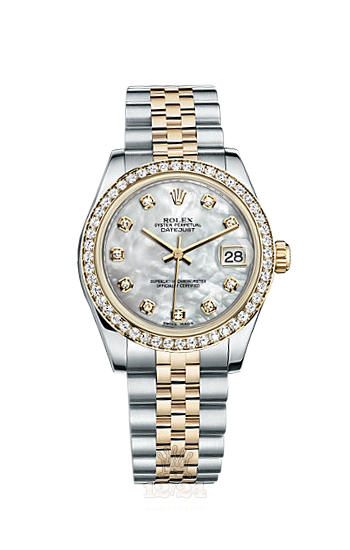 Rolex Datejust Watch 178383-0008 31 mm Steel / Yellow gold Case White Dial
