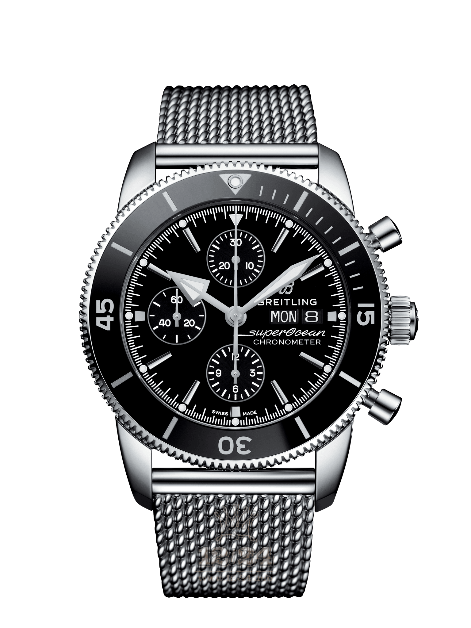 Breitling Superocean Watch A13313121B1A1 44 mm Stainless steel Case Black Dial