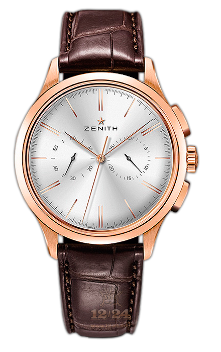 Zenith Elite Watch 18.2270.4069/01.C498 42 mm Pink gold Case Silver Dial