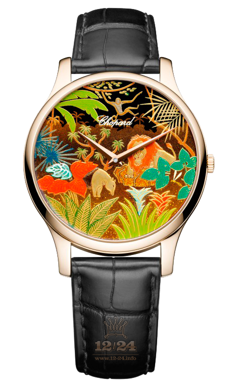 Chopard L.U.C Watch 161902-5050 40 mm Pink gold Case Painted Dial