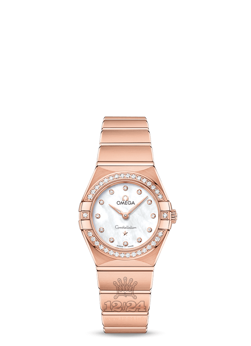 Omega Constellation Watch 131.55.25.60.55.001 25 mm Pink gold Case White Dial