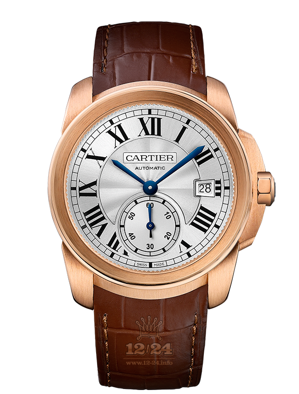 Cartier Calibre de Cartier Watch WGCA0003 38 mm Pink gold Case Silver Dial