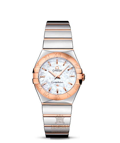 Omega Constellation Watch 123.20.27.60.05.003 27 mm Steel / Pink gold Case White Dial