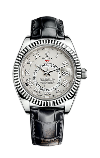 Rolex Sky-Dweller Watch 326139-0004 42 mm White gold Case Beige Dial