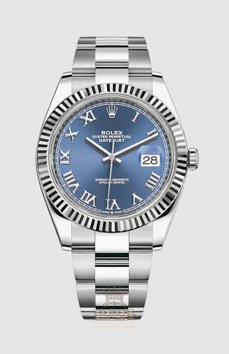 Rolex Datejust Watch 126334-0025 41 mm Stainless steel Case Dark blue Dial