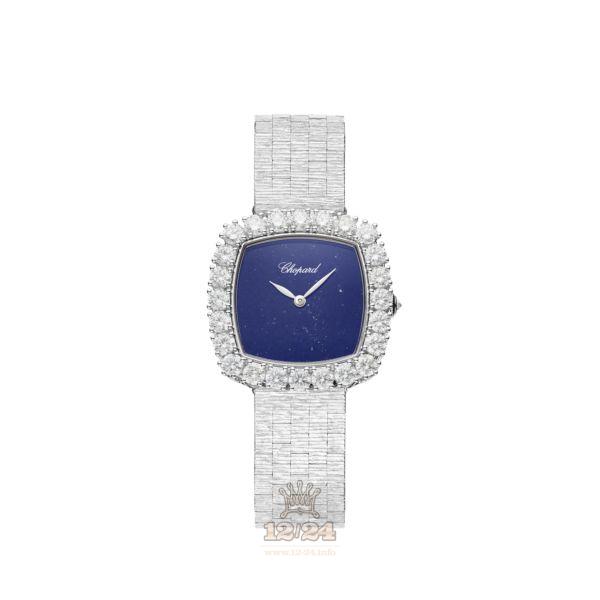 Chopard L Heure du Diamant Watch 10A386-1112 30 mm White gold Case Dark blue Dial