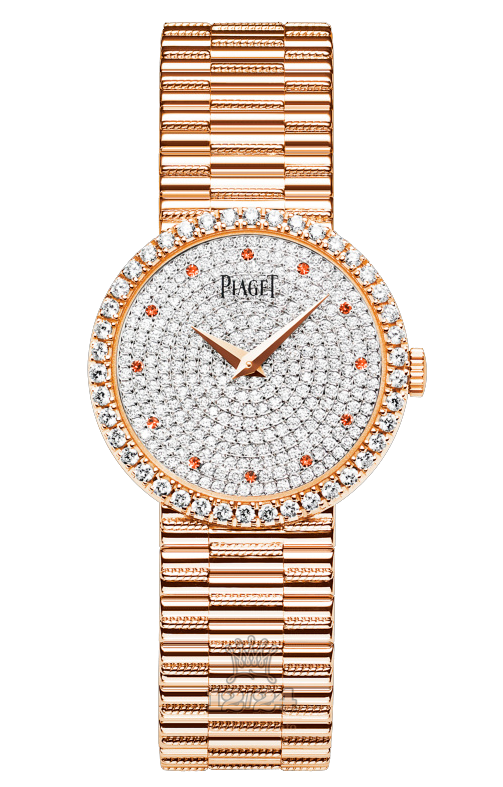 Piaget Dancer Watch G0A37048 34 mm Pink gold Case Silver Dial