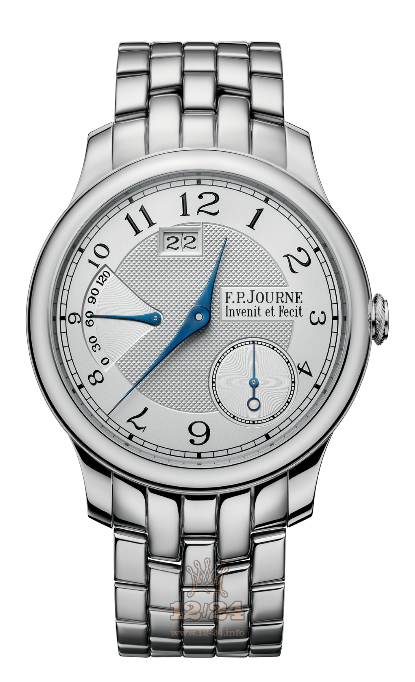 F.P.Journe Octa Watch FPJ-Co-Octa-AutomatReserve-Guilloche-AR-Pl 40 mm Platinum Case Silver Dial