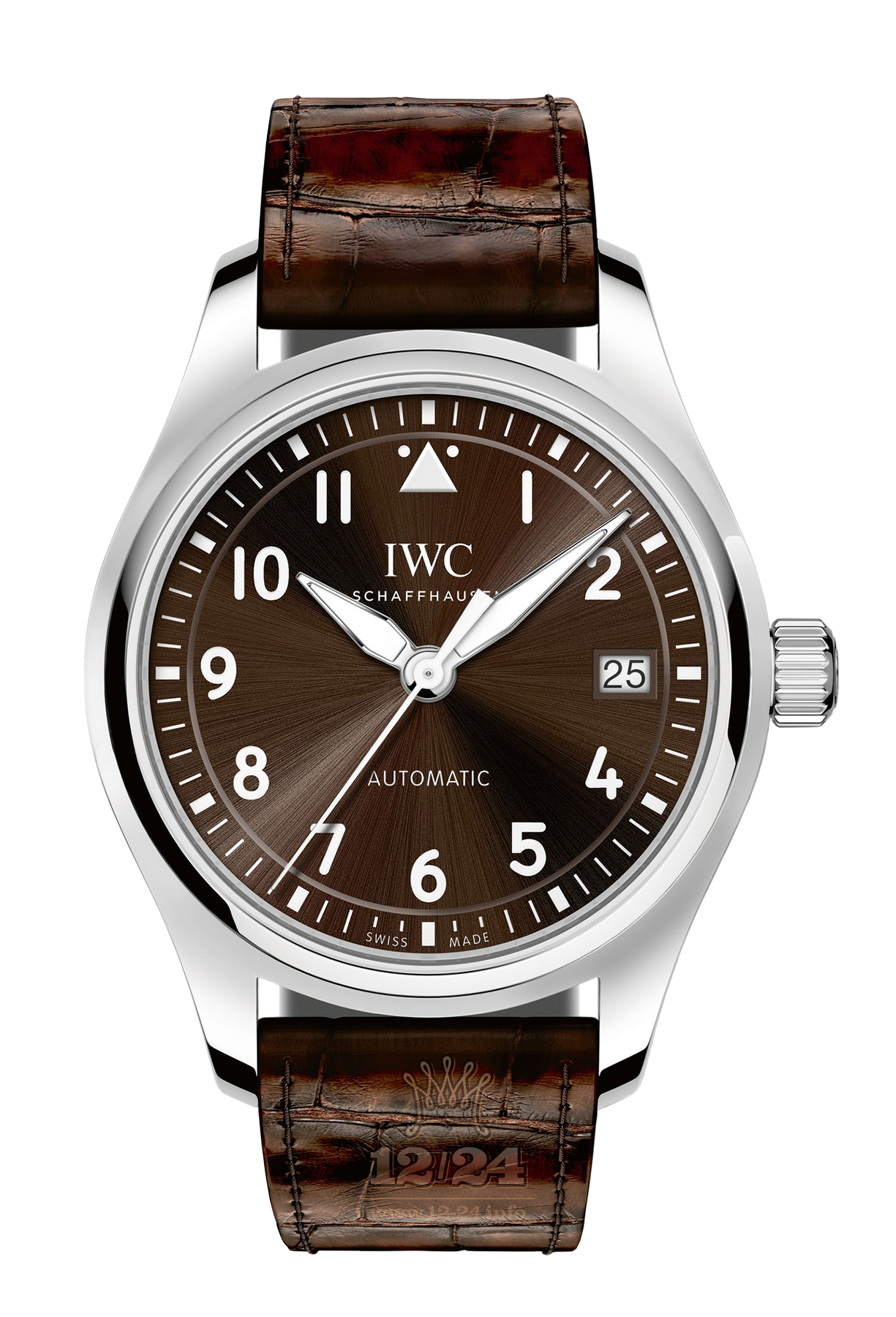 IWC Pilot s Watches Watch IW324009 36 mm Stainless steel Case Brown (chocolate) Dial