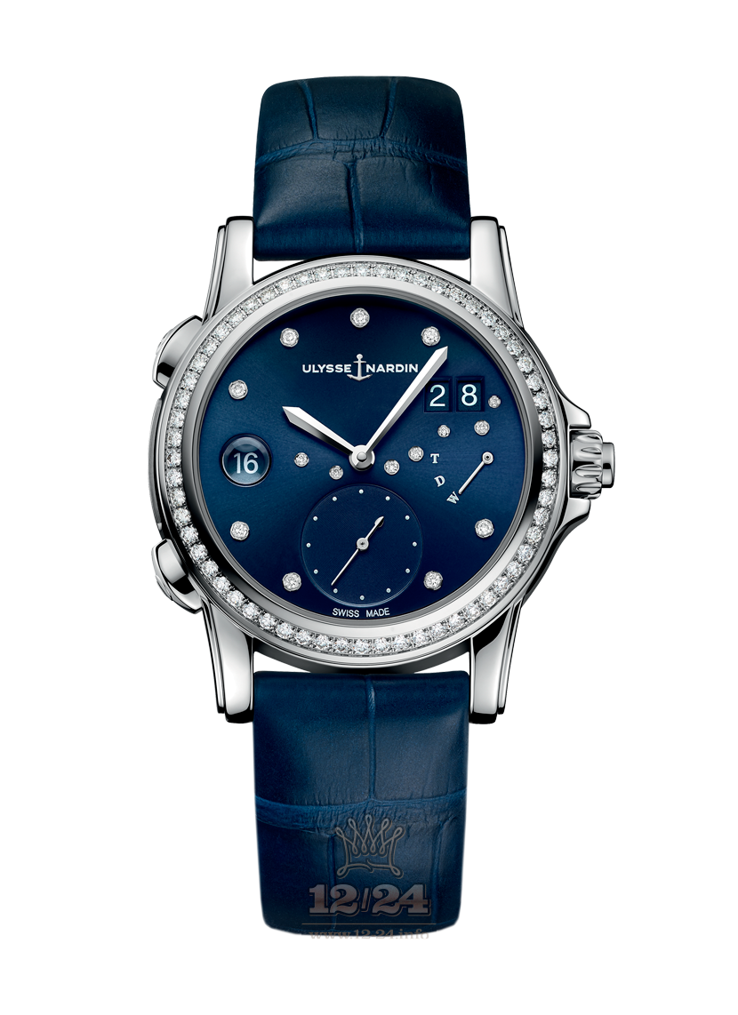Ulysse Nardin Classic Watch 3243-222B/93 38 mm Stainless steel Case Dark blue Dial
