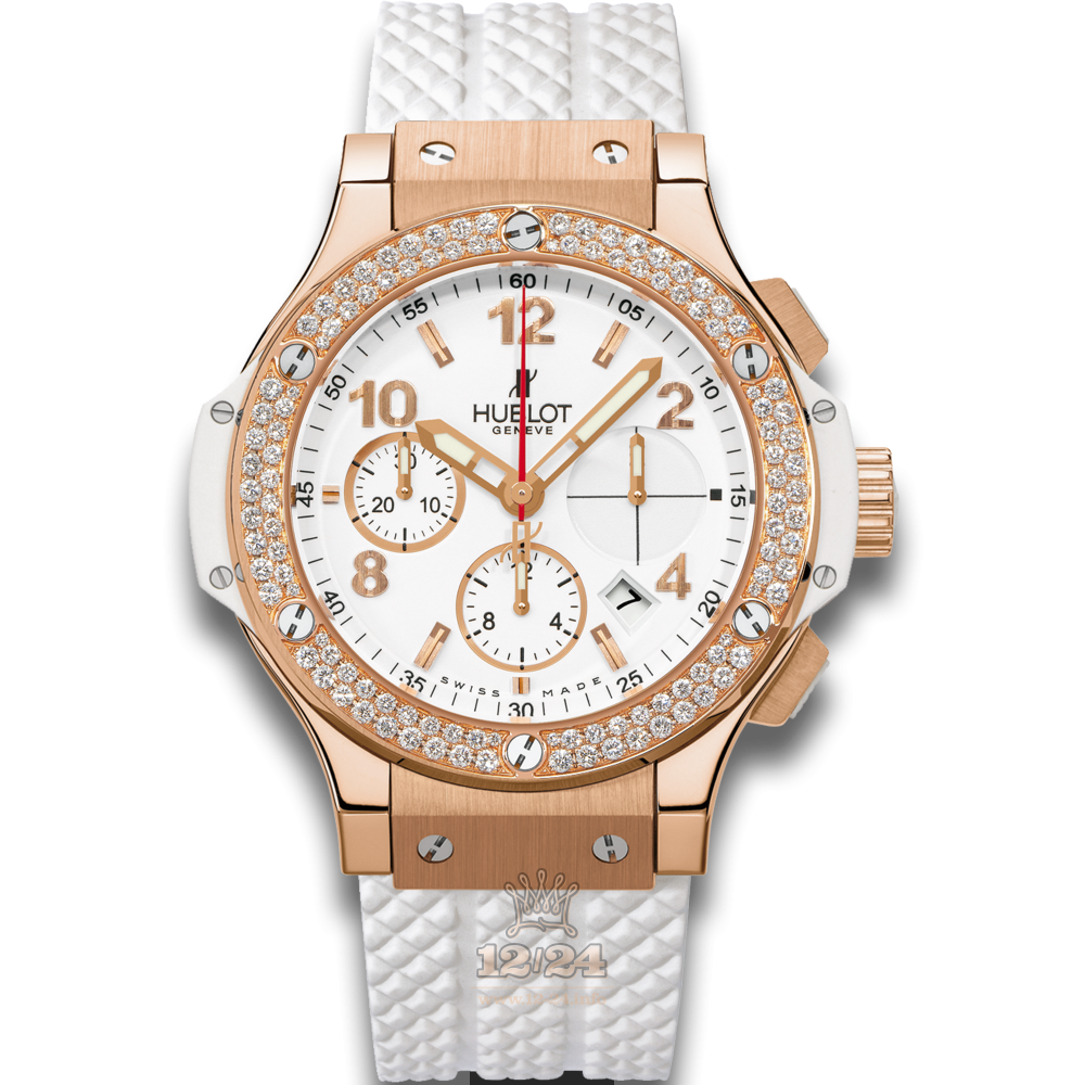 Hublot Big Bang Watch 341.PE.2010.RW.1104 41 mm Red gold Case White Dial