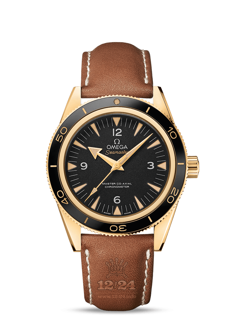 Omega Seamaster 300 Watch 233.62.41.21.01.001 41 mm Yellow gold Case Black Dial