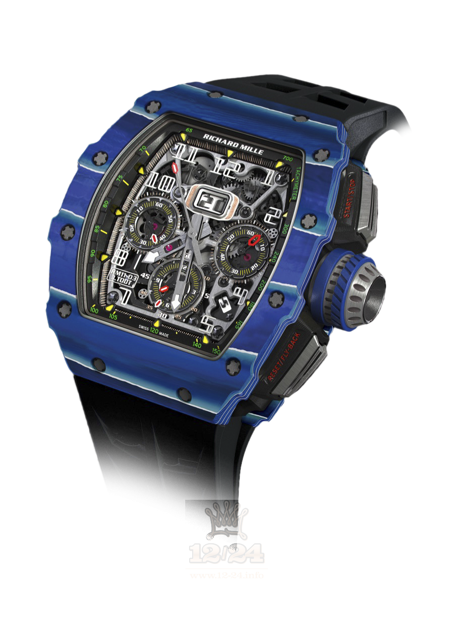 Richard Mille Men's Collection Watch RM11-03 CA-FQ 50 mm Carbon Case