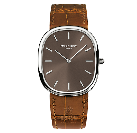 Patek Philippe Golden Ellipse Watch 3738/100G-012 31 mm White gold Case Gray Dial