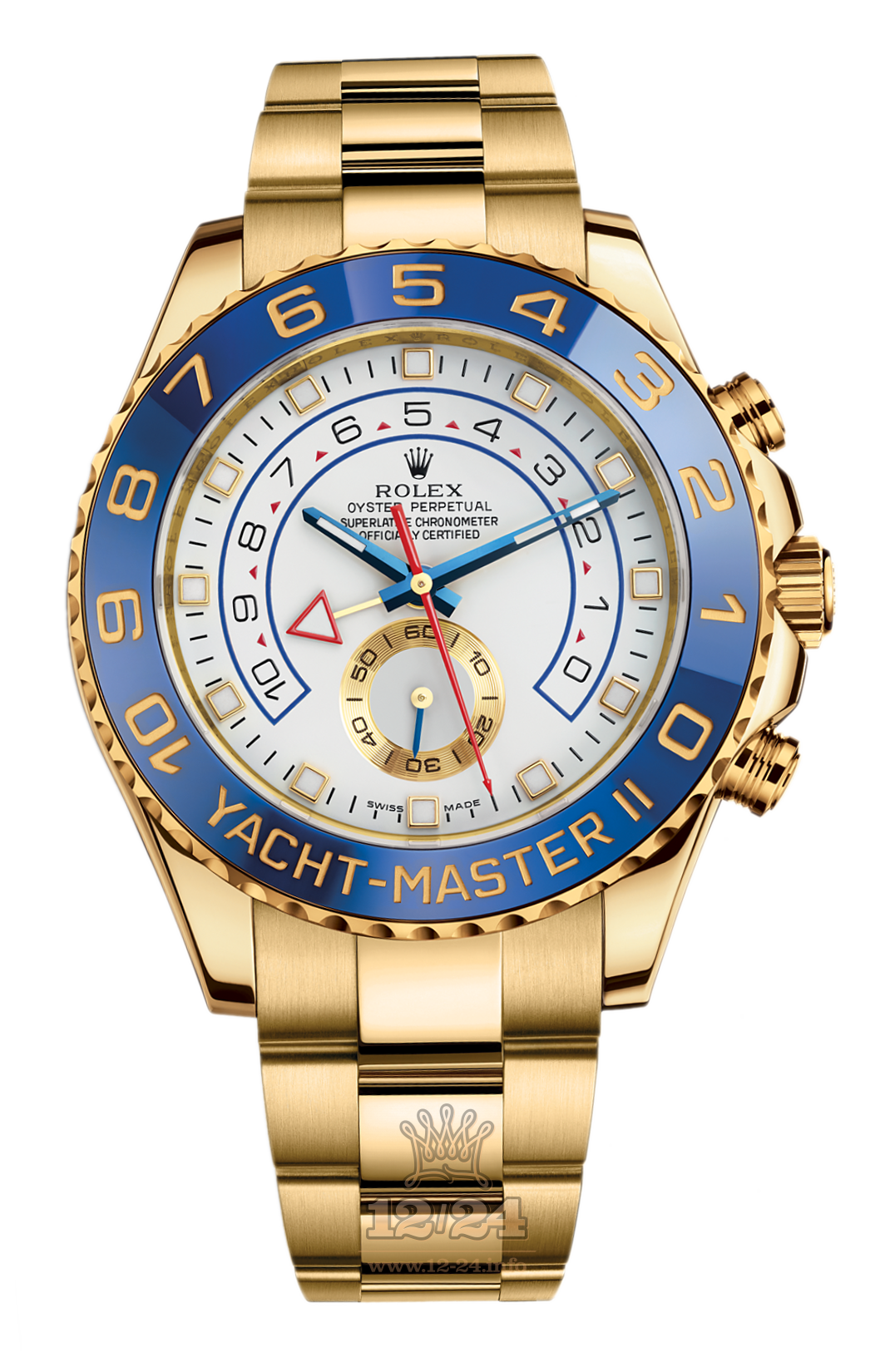 Rolex Yacht-Master II Watch 116688-0001 44 mm Yellow gold Case White Dial