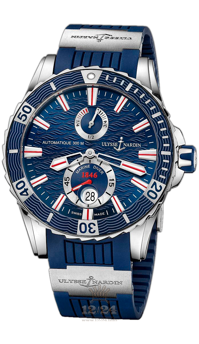 Ulysse Nardin Marine Watch 263-10-3/93 44 mm Stainless steel Case Blue Dial