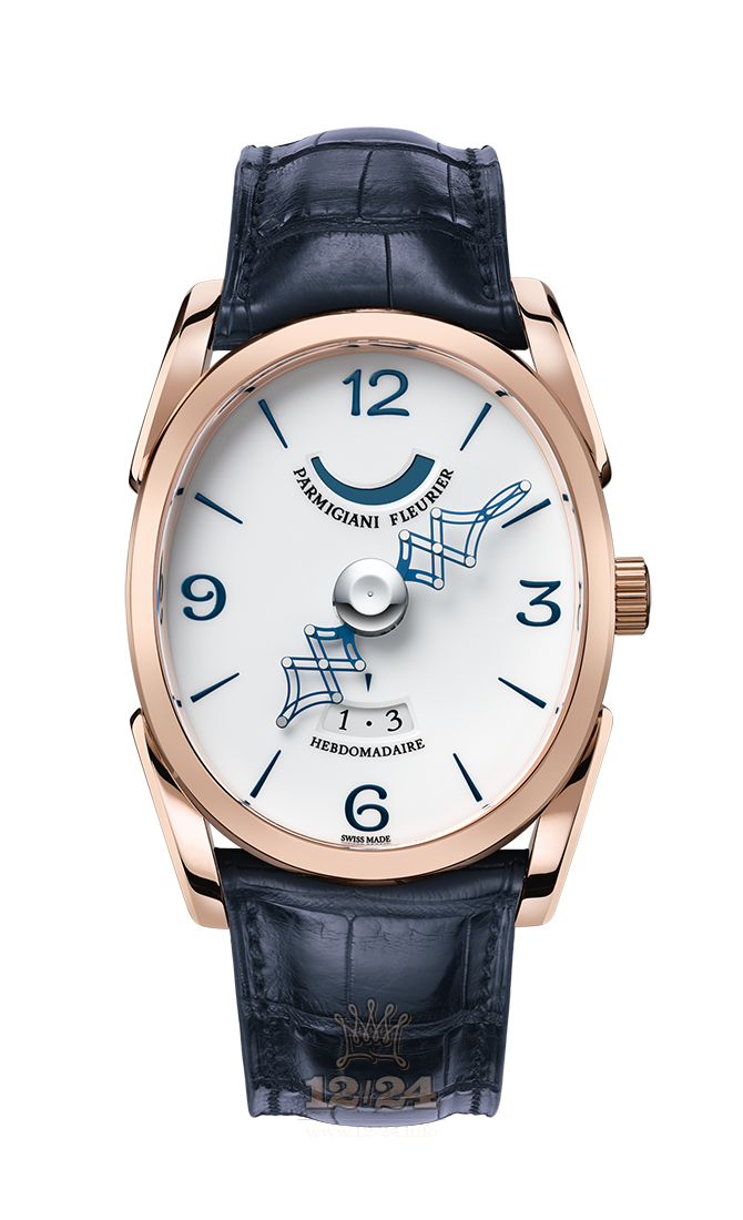 Parmigiani Fleurier Ovale Watch PFH775-1005401-HA3131 45 mm Pink gold Case White Dial