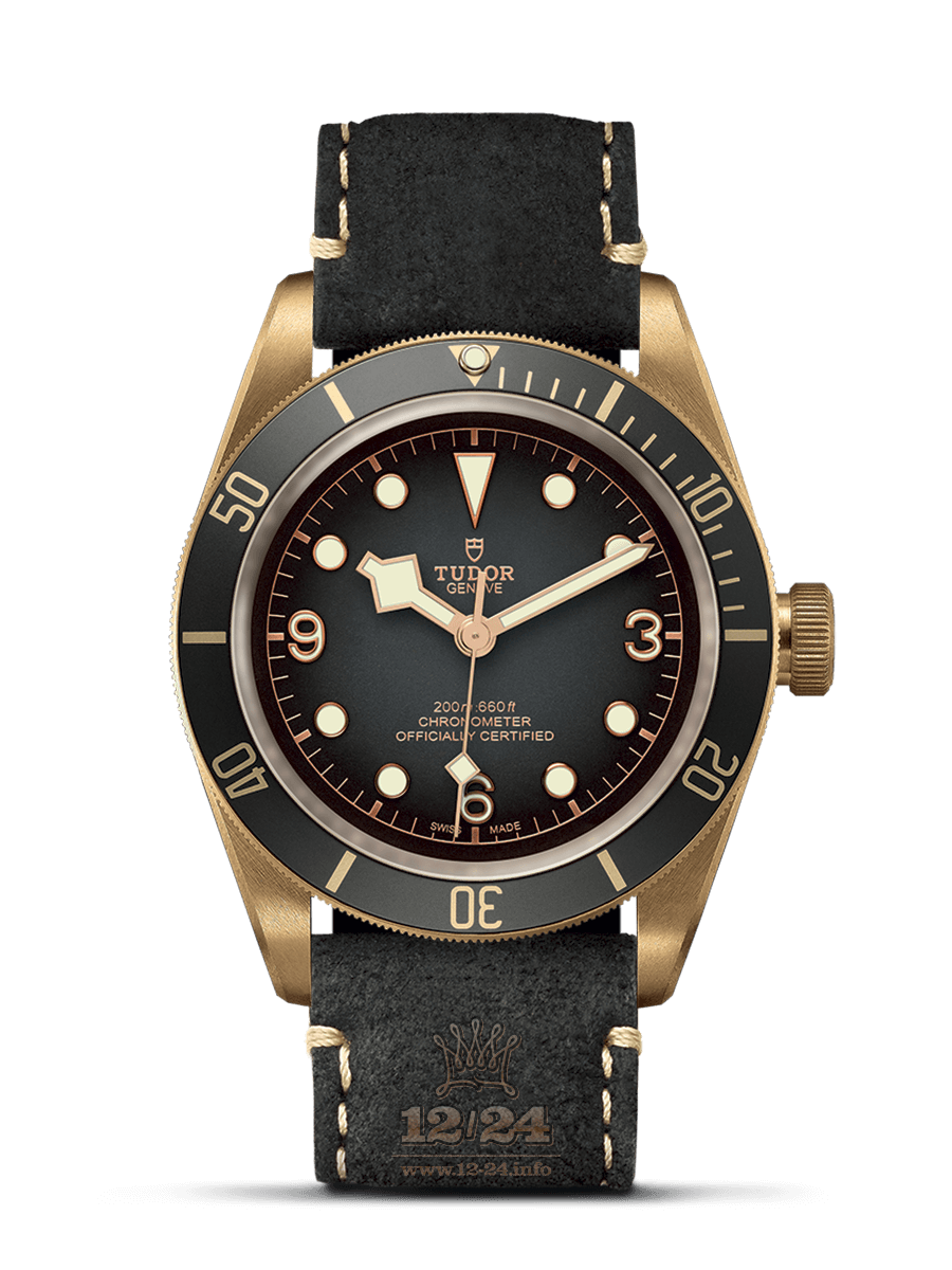 Tudor Black Bay Bronze Watch M79250BA-0001 43 mm Bronze PVD coating Case Black Dial