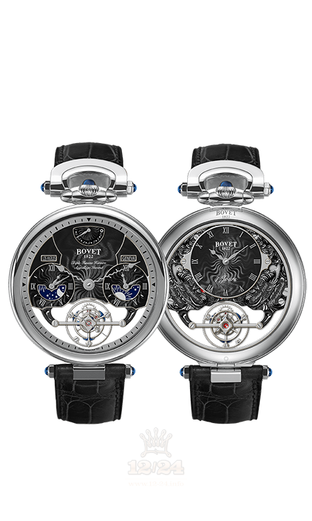 Bovet Fleurier Grandes Complications Watch AIRS024 46 mm White gold Case Black Dial