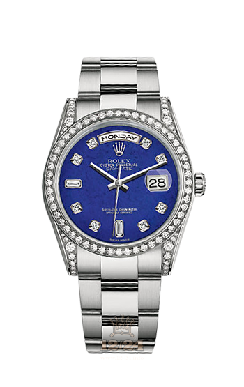 Rolex Day-Date Watch 118389-0086 36 mm White gold Case Dark blue Dial