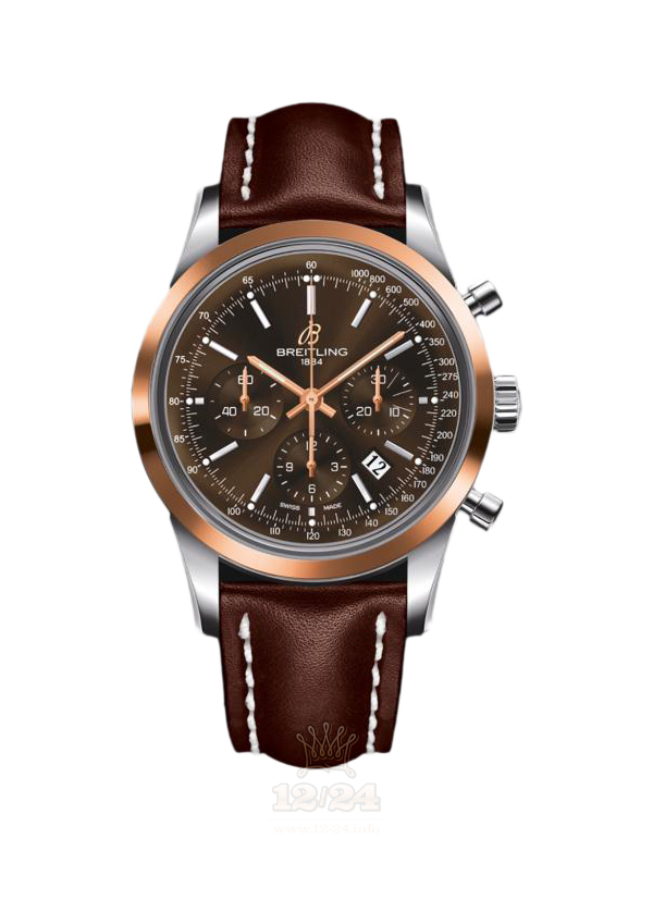 Breitling Transocean Watch UB015212|Q594|437X|A20BA.1 43 mm Stainless steel Red gold Case